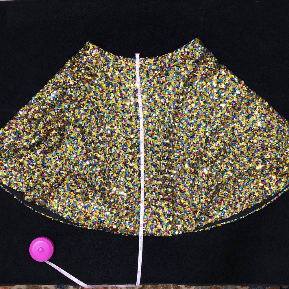 Multi Color Sequin Skirt - Picture 5 of 11
